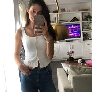 Intermix white corset top